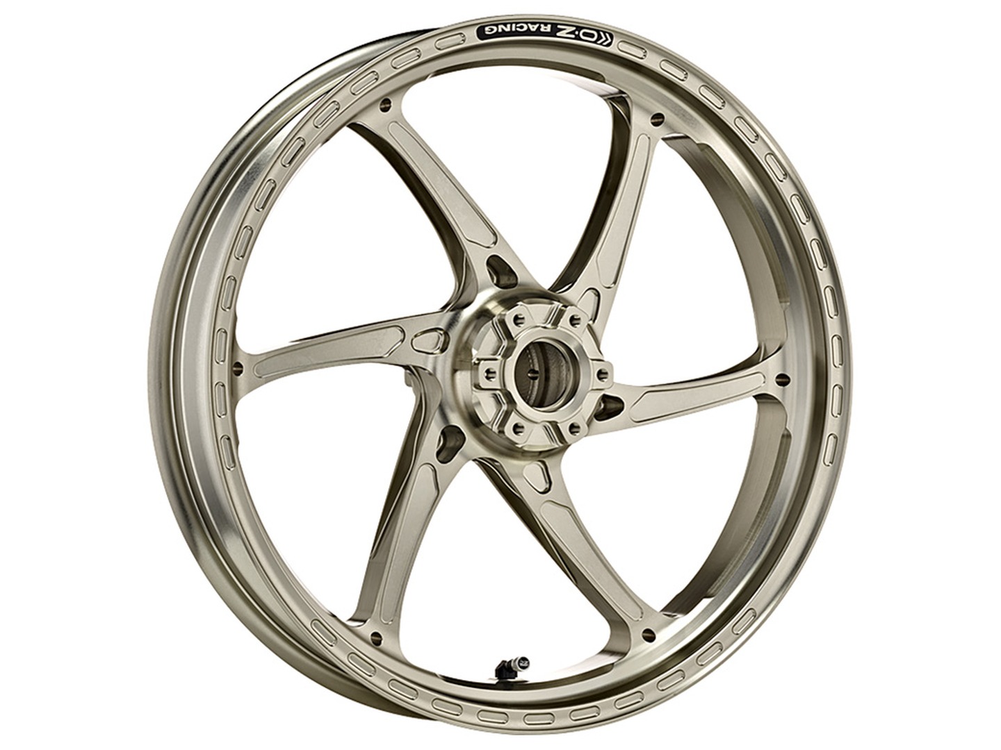OZ Gass RS-A Llantas de aluminio anterior, delantero en color titanio para Kawasaki Z900RS, 2018-2023