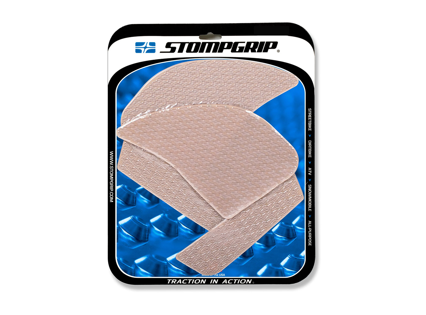 Almohadilla depósito de gasolina Stompgrip, transparente, Icon para Kawasaki Ninja 1000SX año del modelo 2020-2022
