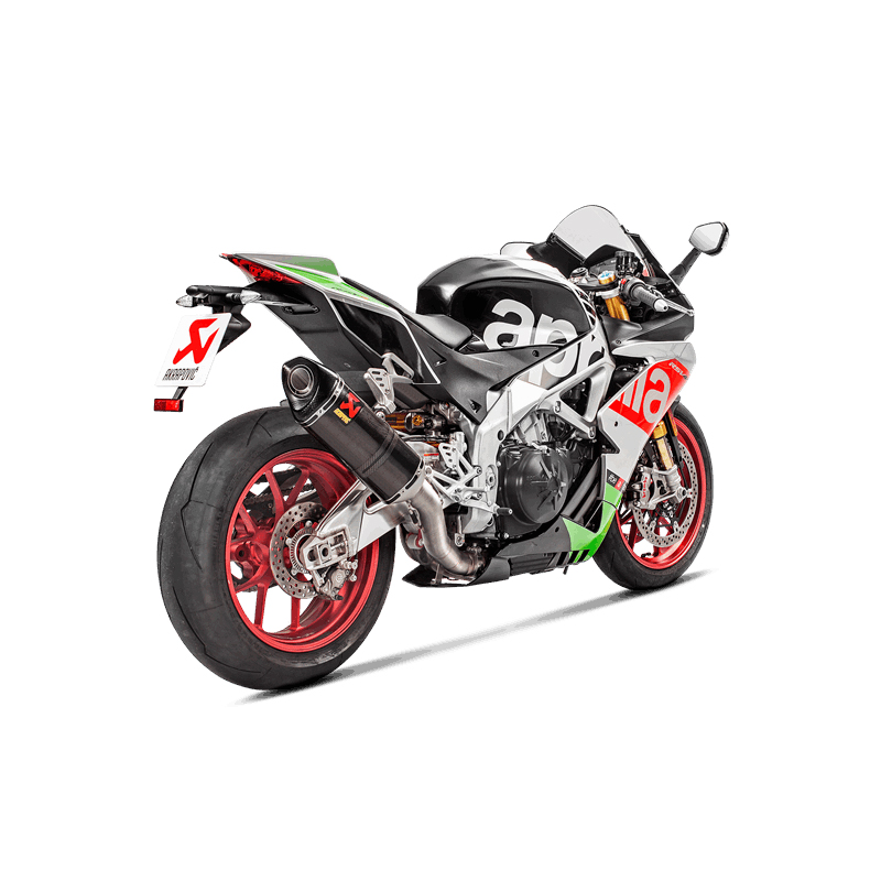 Silenciador trasero Akrapovic Slip-On Line (Carbono) para Aprilia RSV4 año modelo 2017- y TUONO V4 año modelo 2017-2020