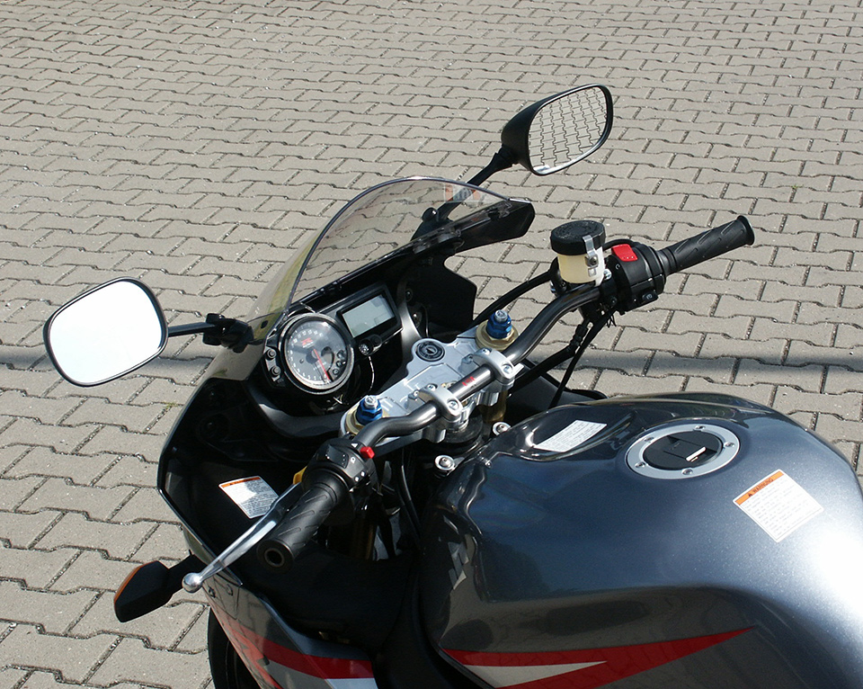 Kit Superbike LSL con homologación de piezas para Suzuki GSX-R600, Tipo WVB2, 2004-2005, GSX-R750, Tipo WVBD, 2004-2005, plateado, (Tipo G)