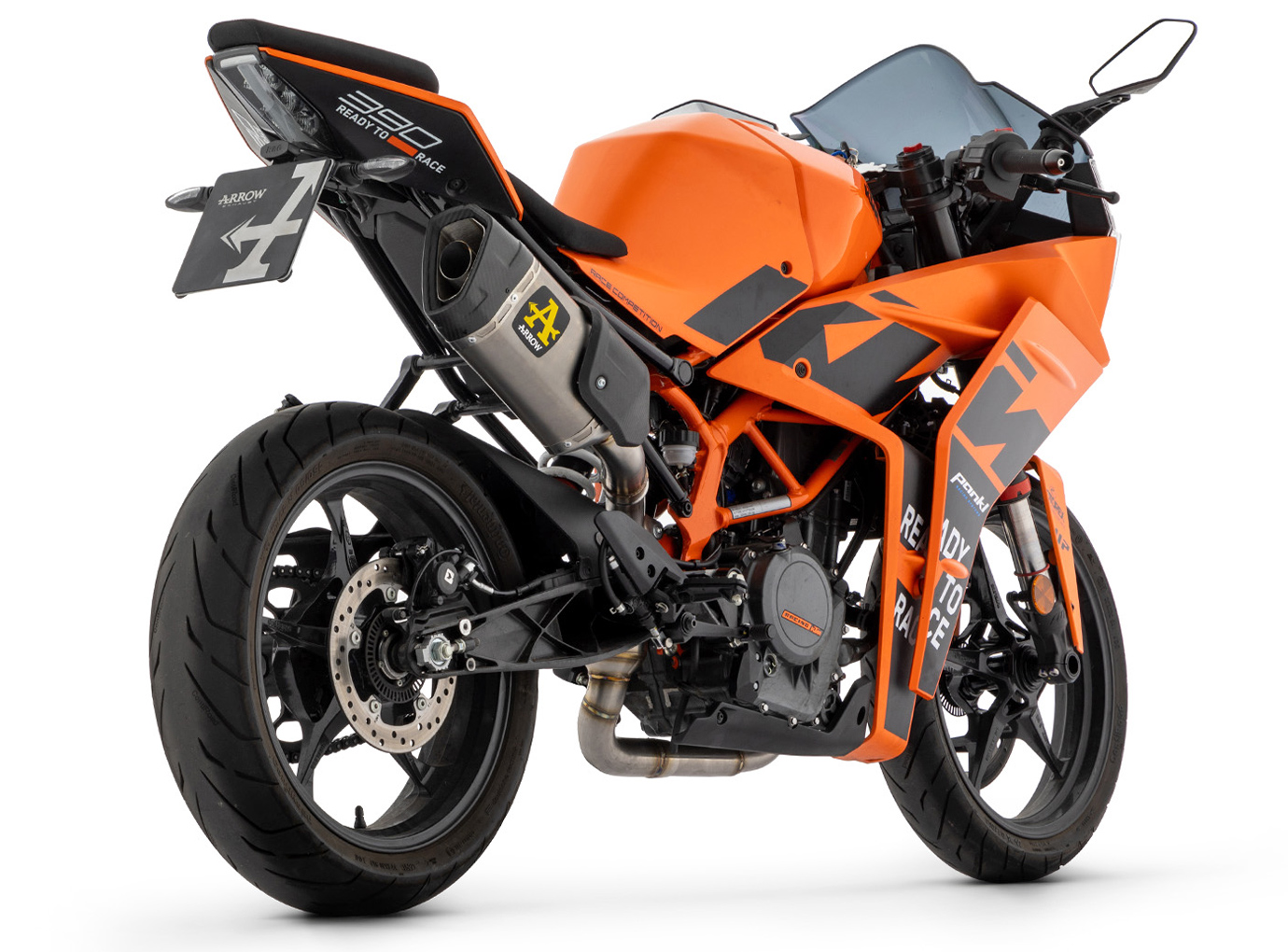 Sistema Completo ARROW COMPETITION con Silenciador PISTA para KTM RC 390 a partir del Modelo Año 2022-