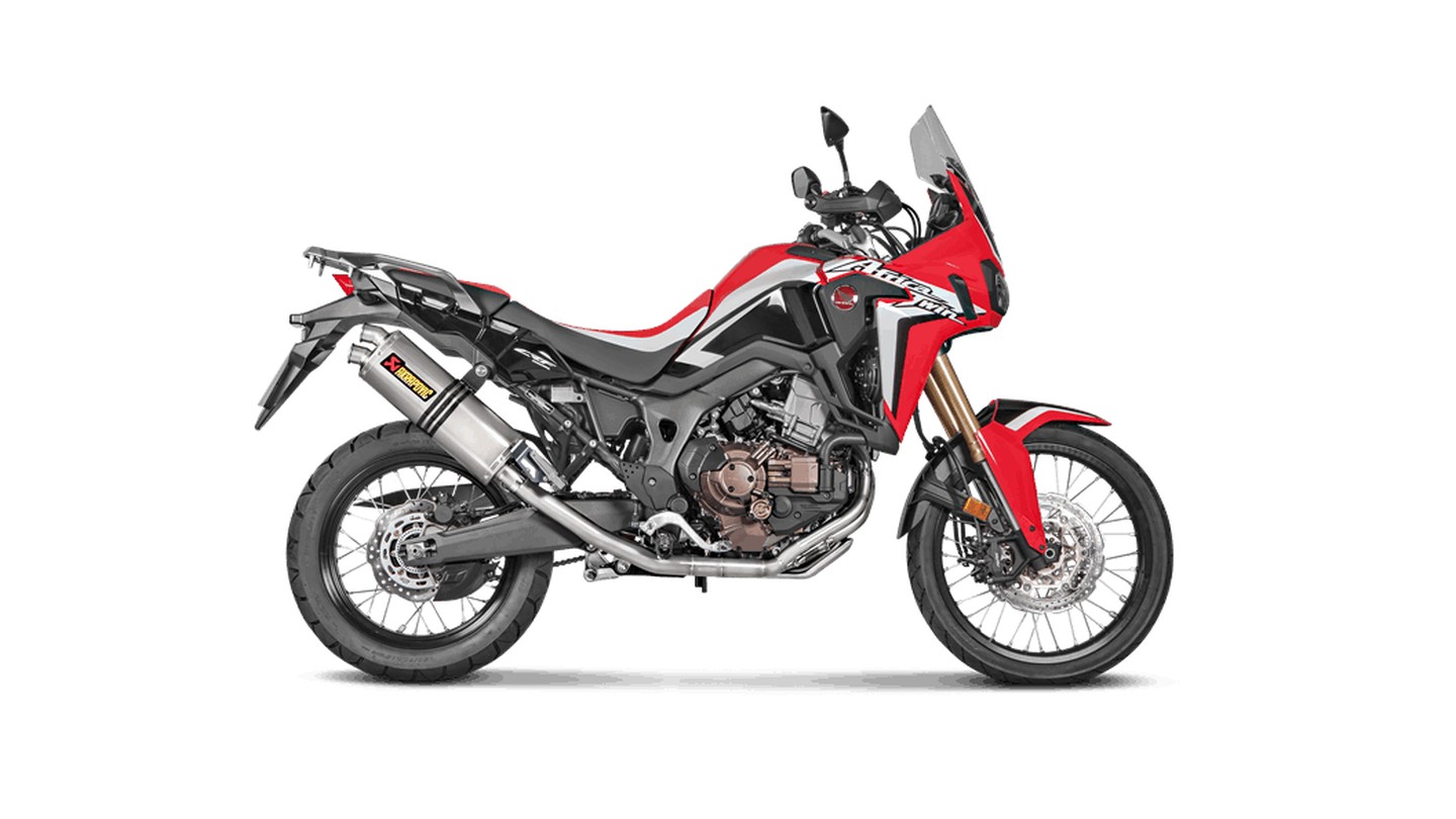 Colector Opcional Akrapovic (SS) sistema de escape para Honda CRF1000L Africa Twin año del modelo 2016-2017