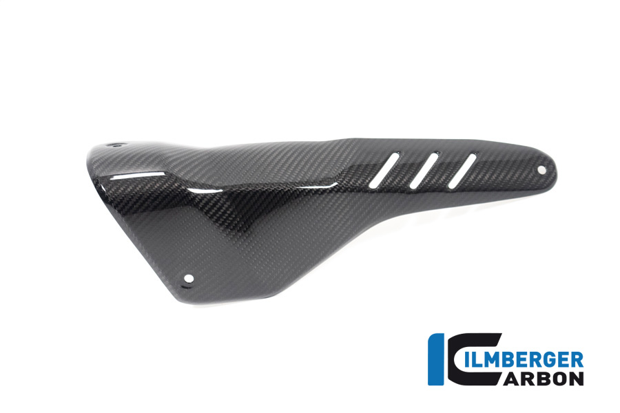 Protector térmico de escape de carbono Ilmberger anterior, delanteroe brillante para Aprilia RSV4 / Tuono V4 2021-