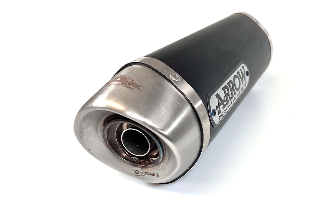 ARROW Escape DARK STREET THUNDER Aluminio negro para Ducati Monster 696 / 796 / 1100 2008-2014