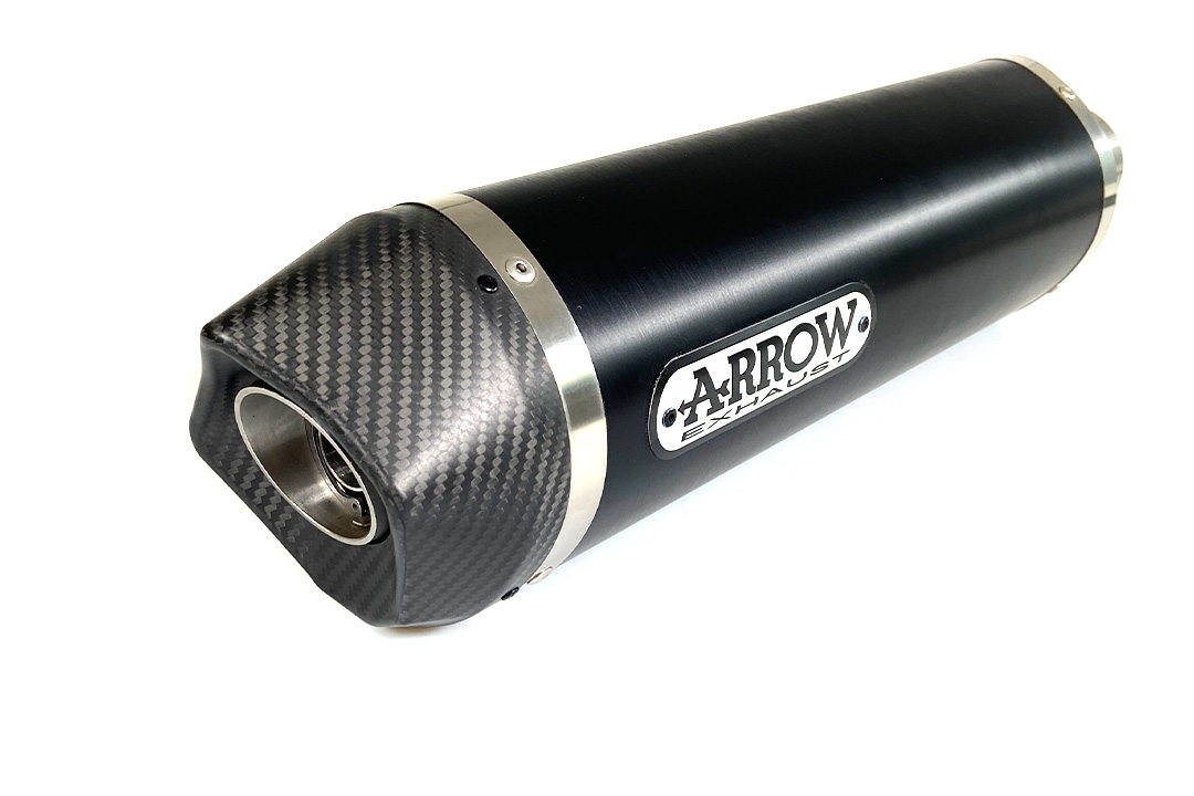 Silenciador ARROW RACE TECH para Kymco AK550 2017- de aluminio, negro