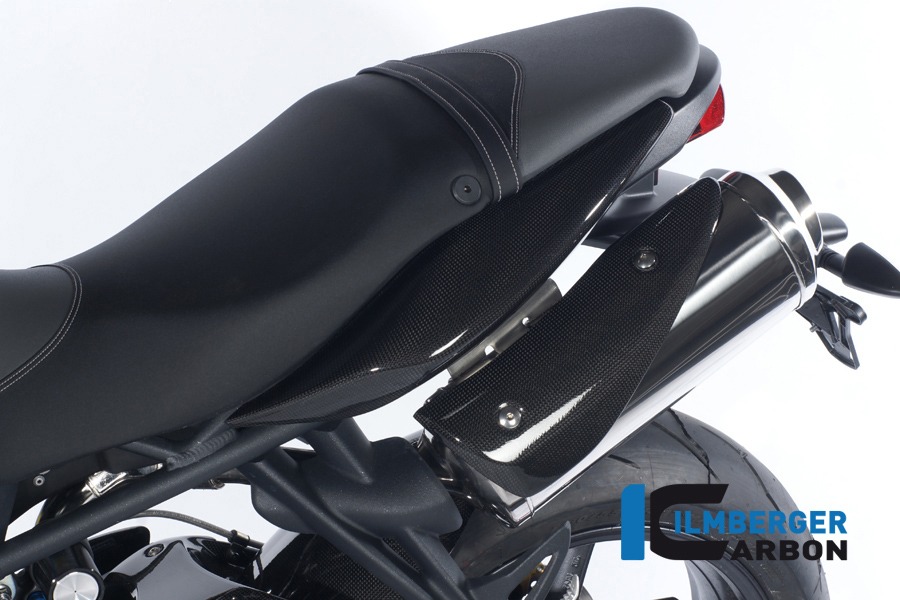 Tapa lateral de carbono Ilmberger bajo el asiento lado izquierdo, Carbono