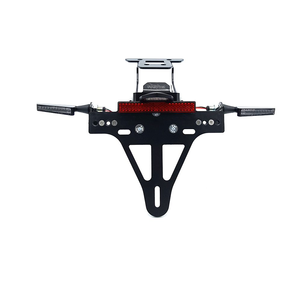 Kit de Portamatrículas-luz de intermitente alpha Technik SQ-LED para Kawasaki Z650 y Ninja 650 Tipo: ER650K / EX650M a partir del año de modelo 2020- (Trasero)