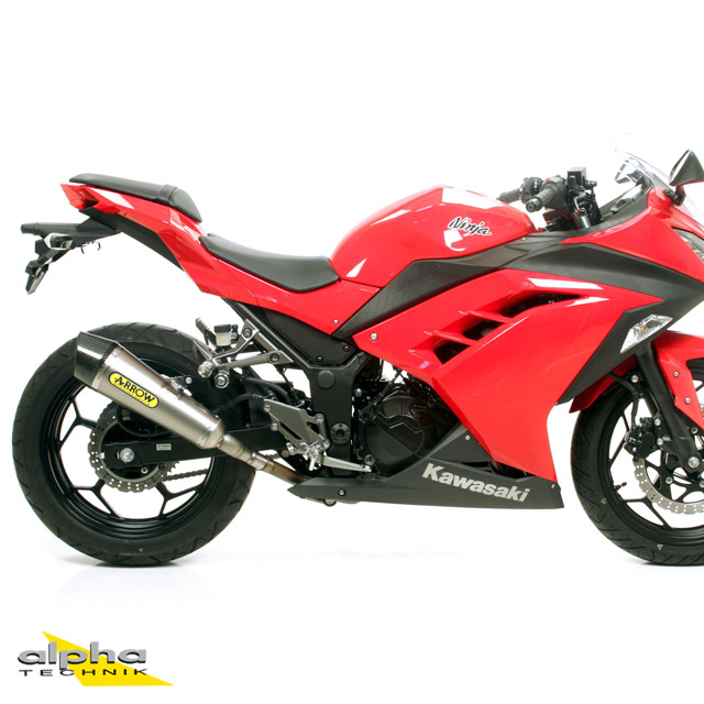 Escape ARROW X-KONE para Kawasaki Ninja 250 / Ninja 300 / Z300 2013-2016, Acero inoxidable