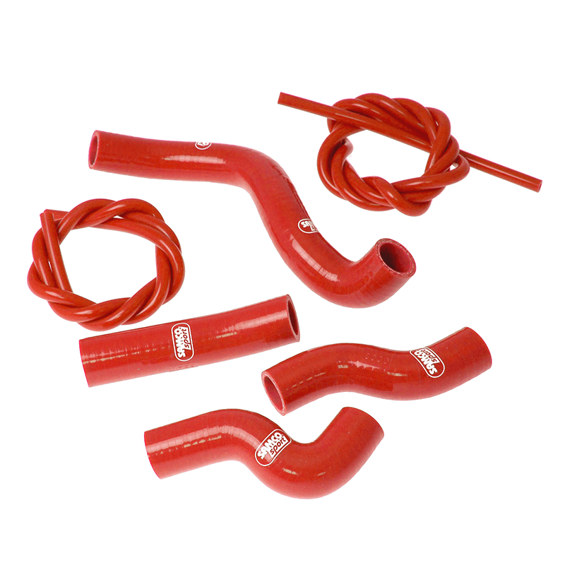 Kit de mangueras de silicona SAMCO SPORT rojo para Kawasaki Z750 Z750R año del modelo 2007-2012