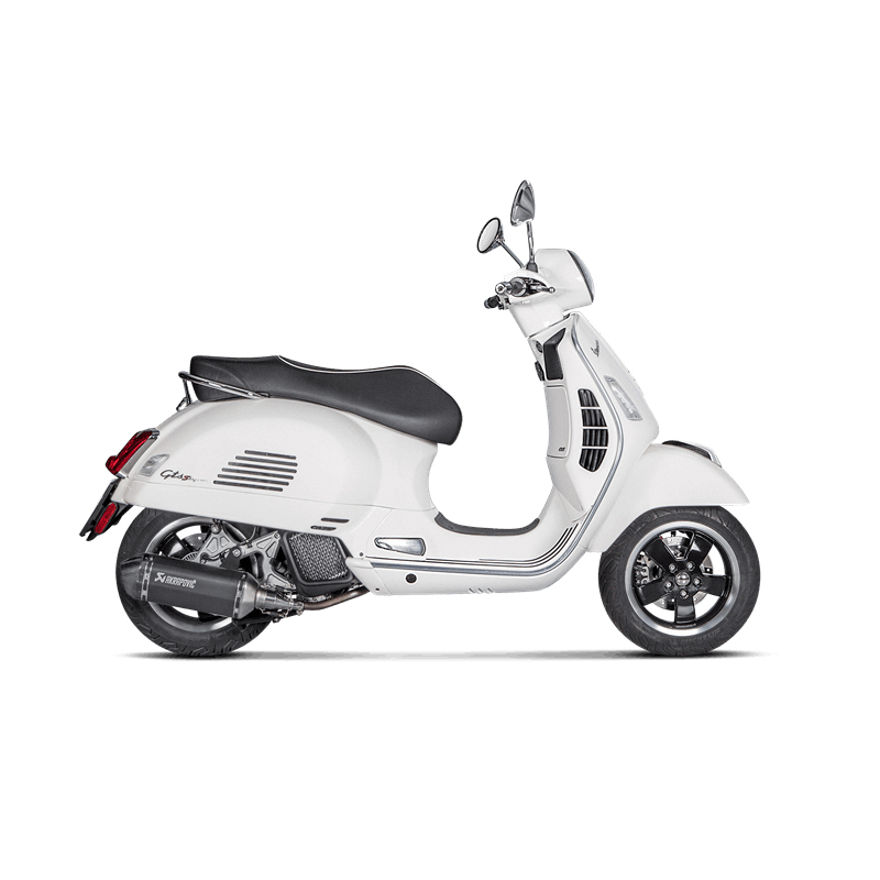 Sistema de escape Akrapovic Slip-On Line (SS) para Vespa GTS 125/150 i.e Super año de modelo 2017-2020