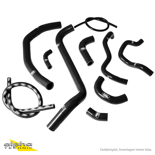 Kit de mangueras de silicona SAMCO SPORT negro para Honda CBR600RR año de modelo 2003-2004