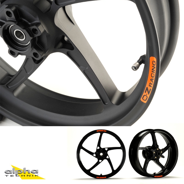 Rueda OZ Piega de aluminio trasero en negro mate para Kawasaki ZX10R Ninja (con llanta estándar), ZXT00J, ZXT00S, ZXT02E, ZXT02L, 2011-2024