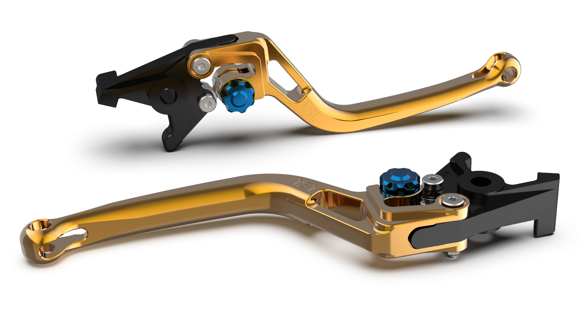 LSL Maneta de Freno BOW R82, oro/azul