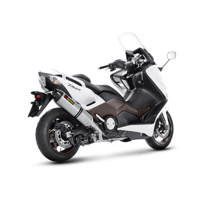 Línea Racing Akrapovic (Titanio) sistema de escape para Yamaha TMAX año modelo 2008-2016