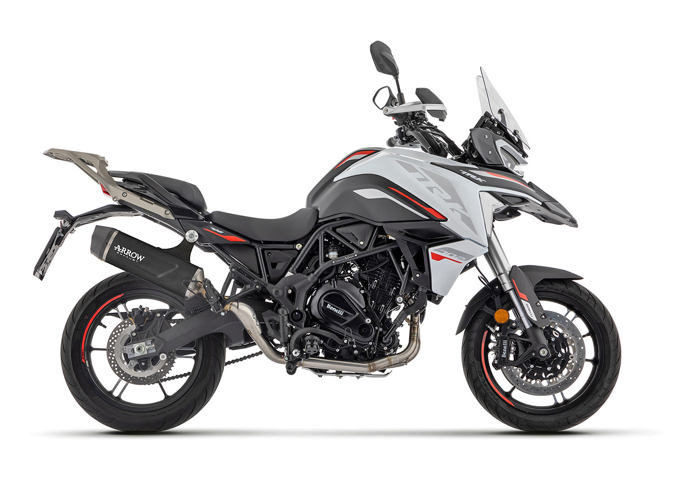 ARROW Escape INDY RACE EVO Aluminio DARK para Benelli TRK 702 / 702 X Año modelo 2023-