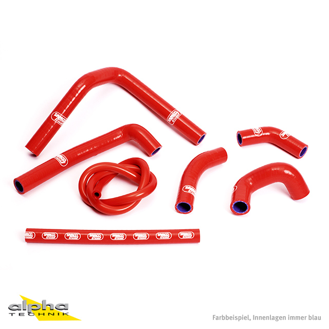 Kit de mangueras de silicona SAMCO SPORT rojo para Honda CR250R Año del modelo 2002-2012