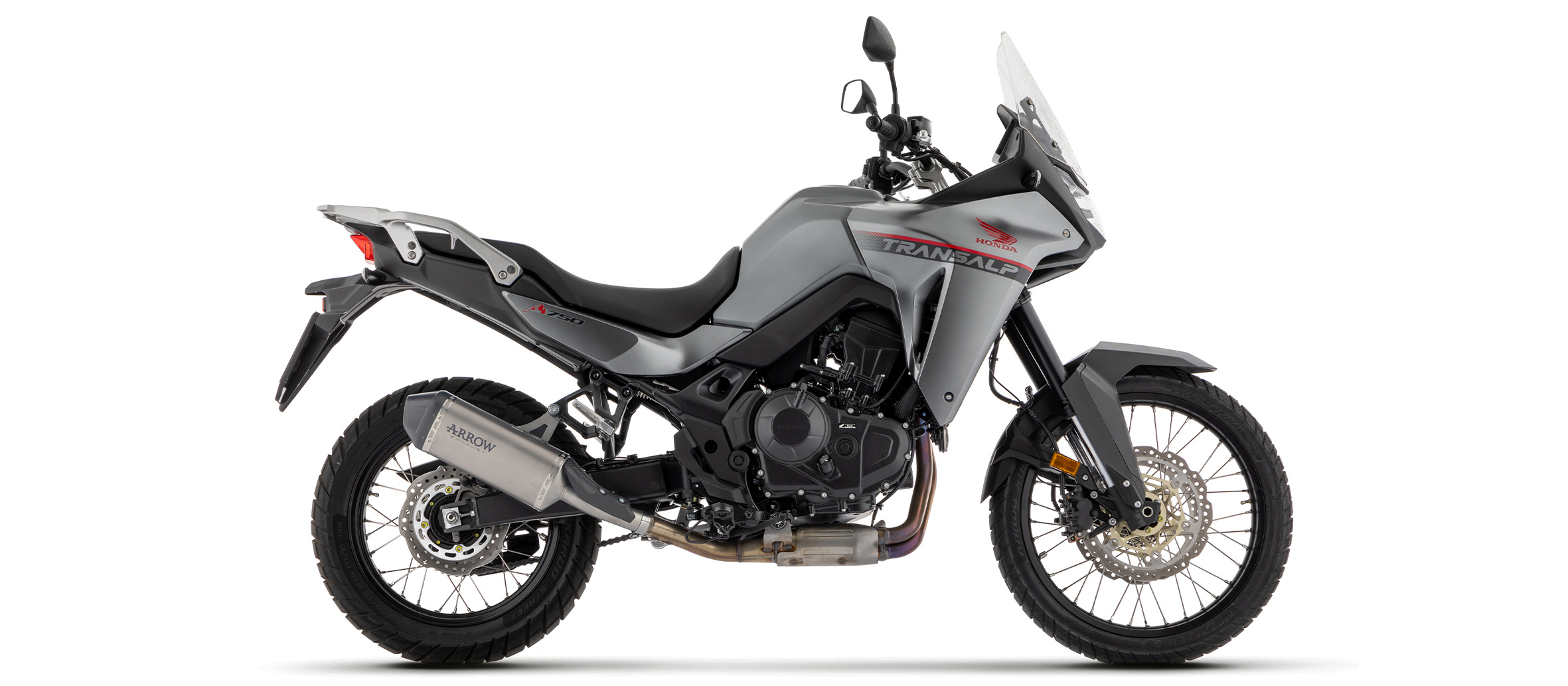 ARROW Auspuff EXPLORER Titan mit Carbon-Endkappe für Honda XL 750 Transalp, 2023-