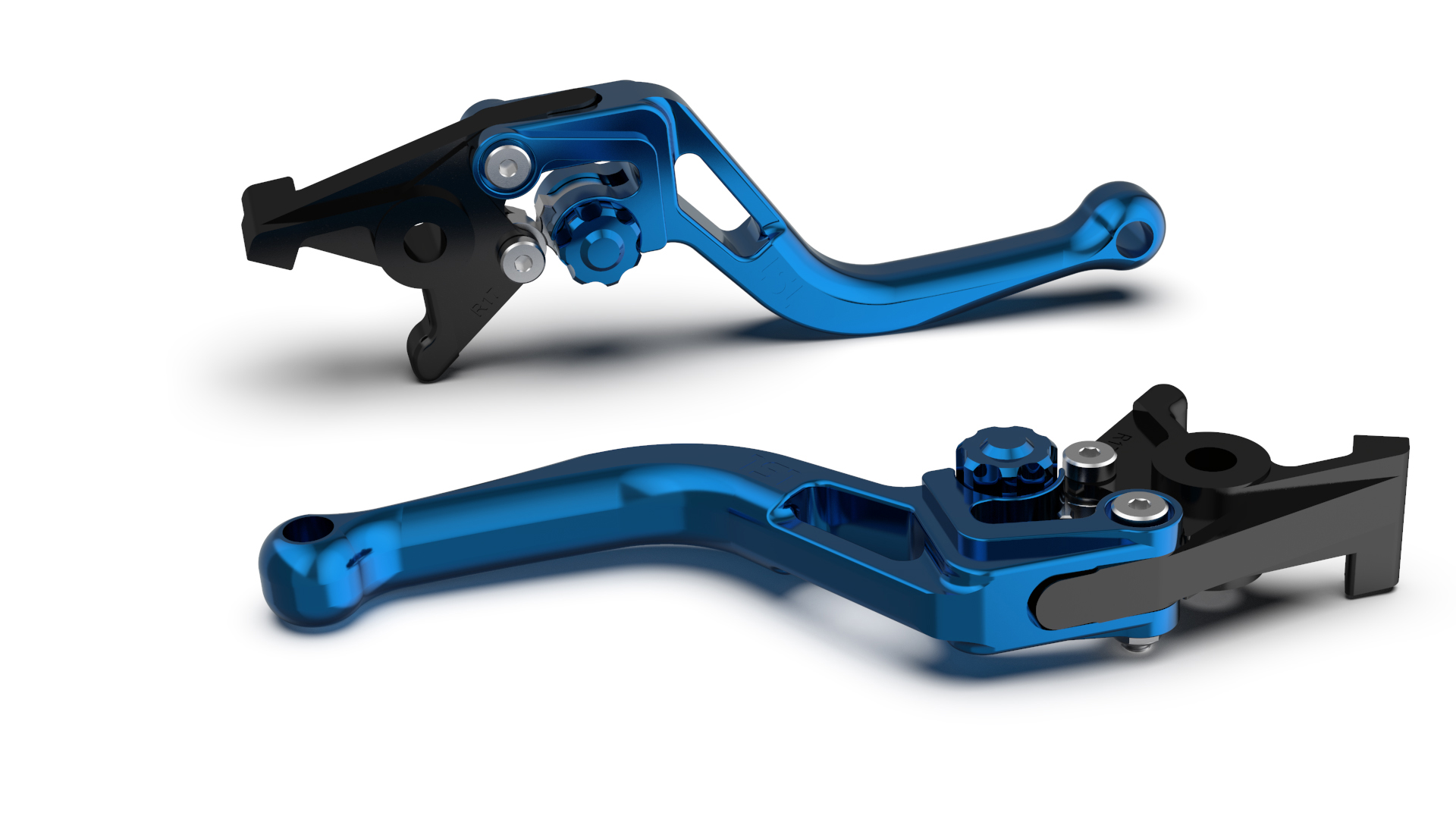 LSL Leva de freno BOW R82, corta, azul/azul