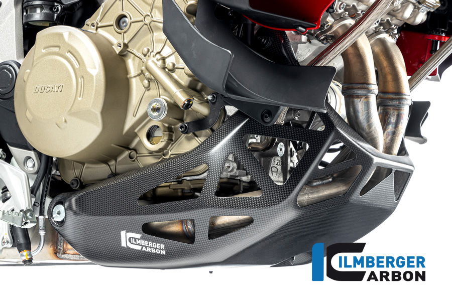 Carenado inferior de motor Ilmberger Carbono, mate, Ducati Multistrada V4 2020-