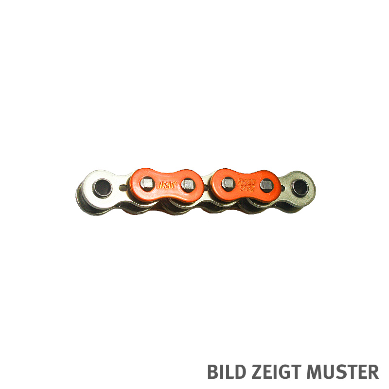 cadena ENUMA MVXZ-2 530, cadena de repuesto OEM ideal - 110 eslabones - Color Naranja metálico