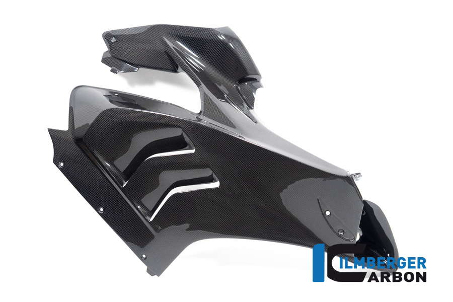 Panel lateral de carenado de carbono Ilmberger lado derecho Racing, brillante, Ducati Panigale V4, V4S 2022-
