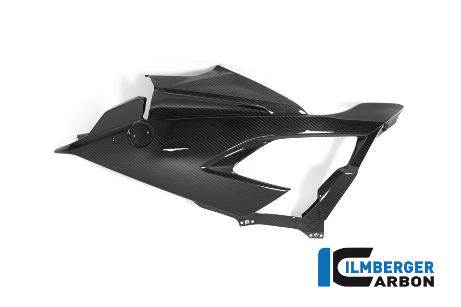 Panel lateral de carenado de carbono Ilmberger lado izquierdo Racing, brillante, BMW S1000RR 2019-2022