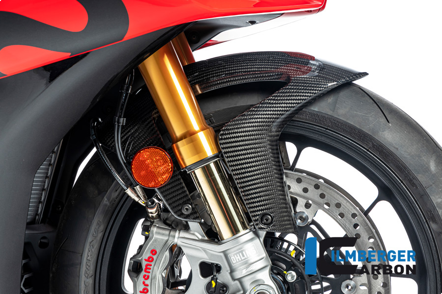 Guardabarros de carbono Ilmberger anterior, delanteroe brillo para Aprilia RSV4 / Tuono V4 2021-