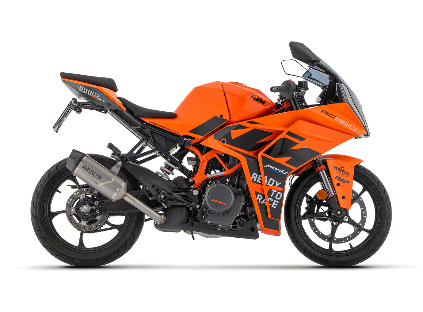 ARROW Escape INDY RACE EVO Titanio para KTM RC 390 Año del modelo 2022-
