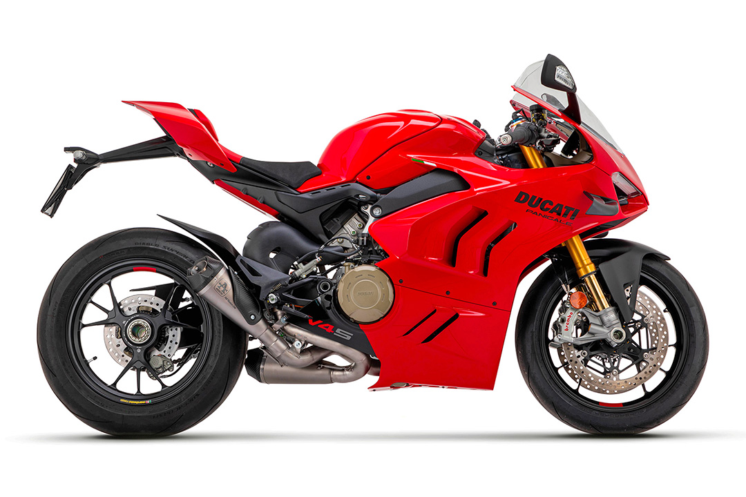 ARROW Escape WORKS Titan con tubo de conexión de titanio para Ducati Panigale V4 y Streetfighter V4