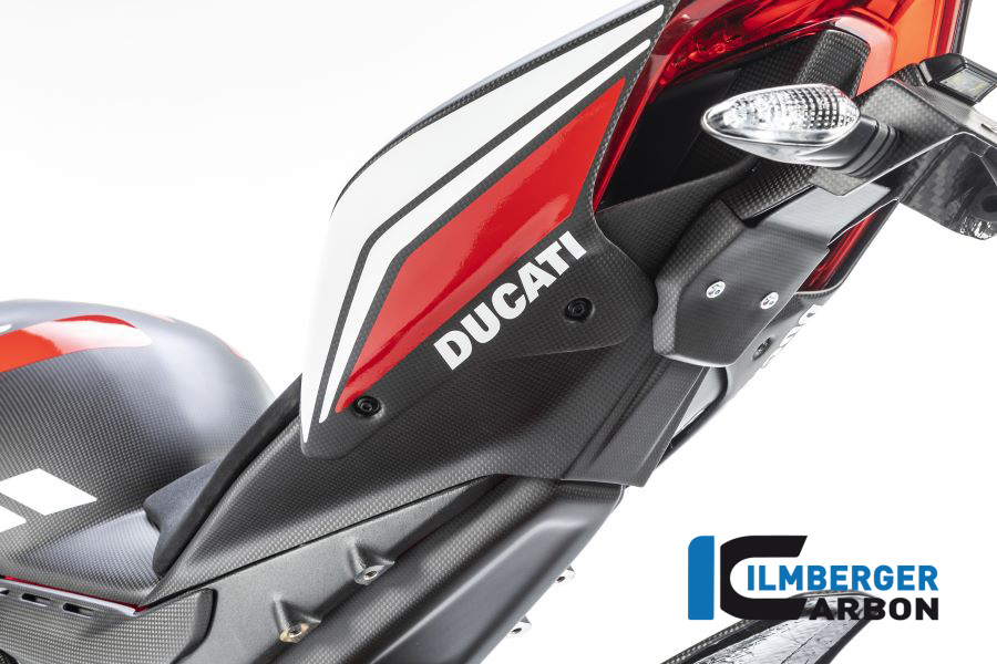 Ilmberger Carbon Cubierta Inferior Trasera chasis Mate para Ducati Panigale V4 / V4S desde 2018