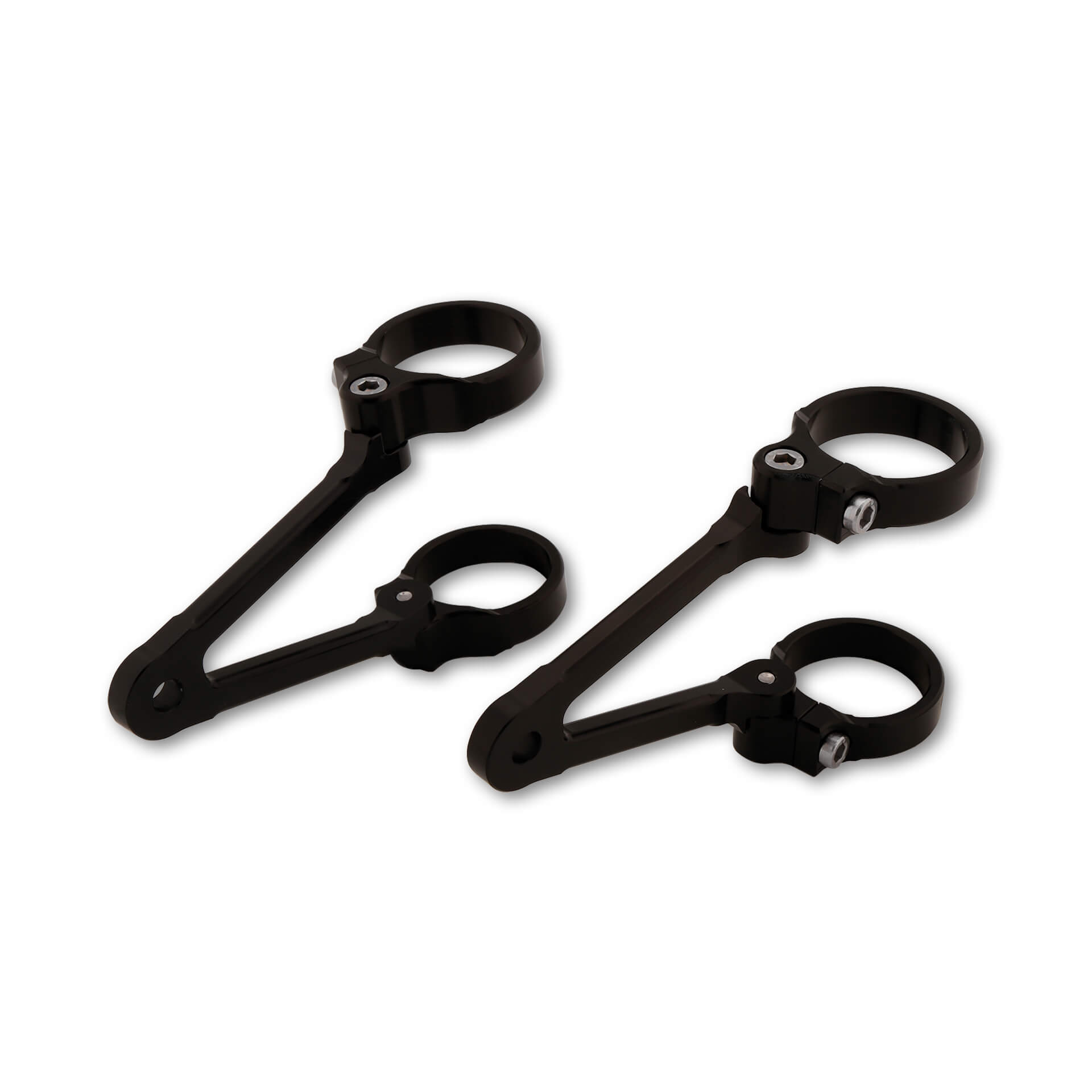 Soporte de faro LSL, giratorio, largo, Ø 35 mm con puntals de 82mm con alojamiento para luz de intermitente