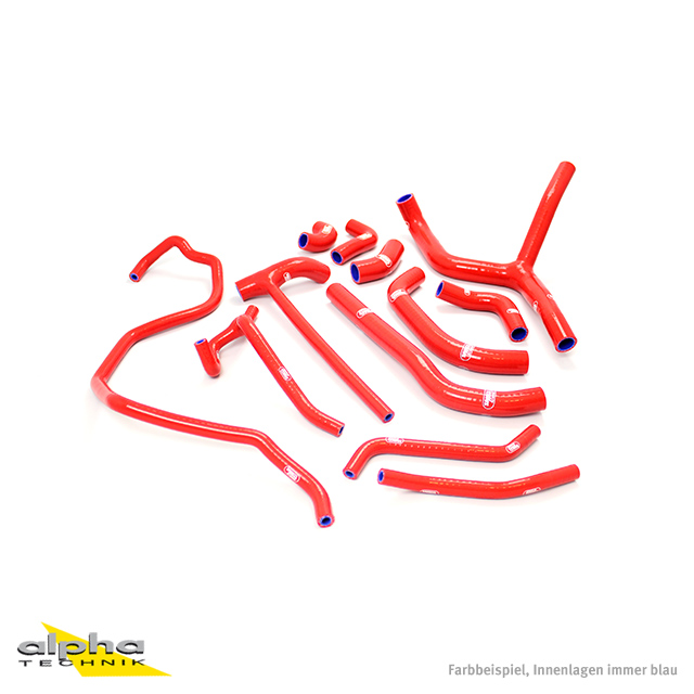 Kit de mangueras de silicona SAMCO SPORT 1 rojo para Ducati Diavel 1200 año modelo 2011-2018