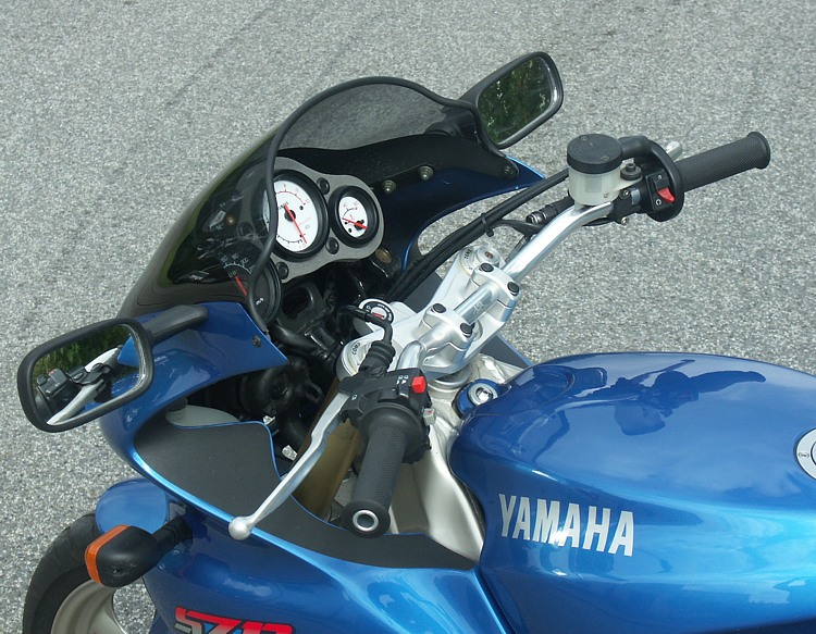 Kit Superbike LSL con homologación de piezas para Yamaha SZR660, Tipo 4SU, 1996-1997, plata, (Tipo A)