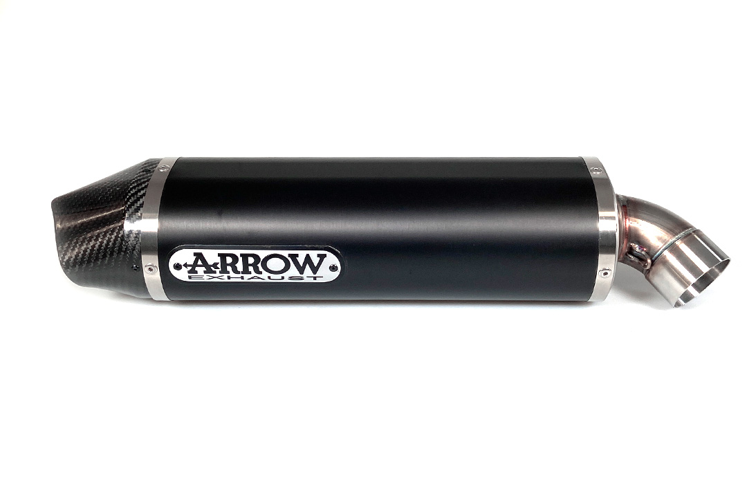 Escape ARROW INDY RACE para Honda CBR600RR 2013-2016, aluminio negro (Solo con tubo intermedio ARROW)
