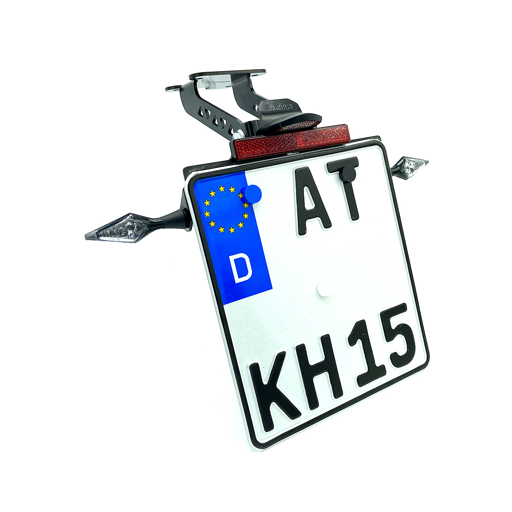 Soporte de matrícula alpha Technik para Yamaha YZF-R125 / R125 / YZF125-A, a partir del año de modelo 2021-