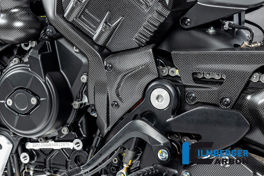 Cubrecadenas de Carbono Ilmberger, mate, Ducati Diavel V4, 2023-