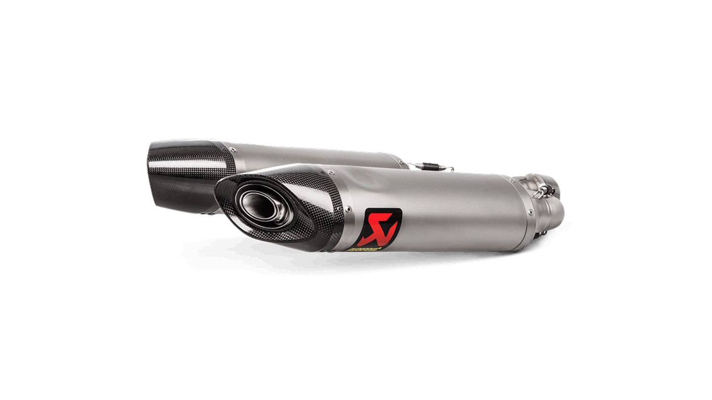 Silenciador Akrapovic Slip-On Line (Titanium) para Aprilia SHIVER 900 2017-2020