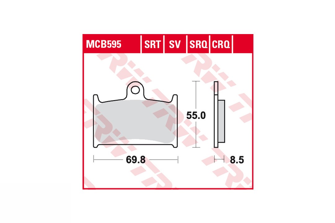 Juego de pastillas de freno TRW Sinter Road & Track MCB595SRT delanteras