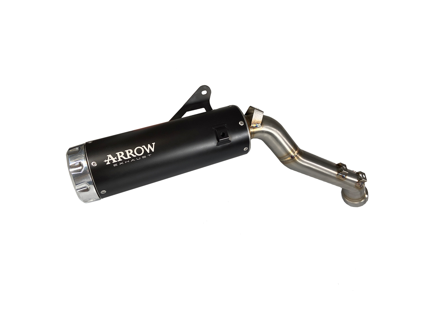 Escape ARROW REBEL Sip-On de acero inoxidable negro con tapa de extremo de aluminio para Honda CL500 año del modelo 2023-