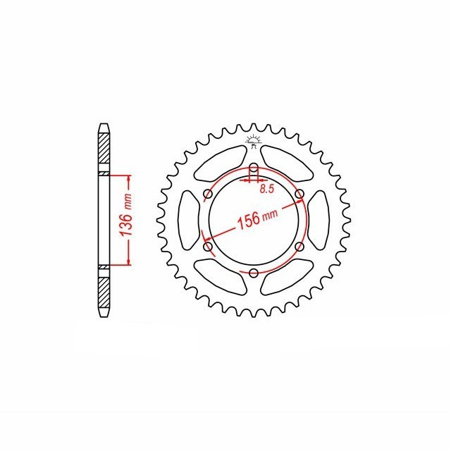 Kit de cadena DID con cadena 520ZVM-X, color oro, para Fantic Caballero 500 Rally Deluxe, año del modelo 2021-2024