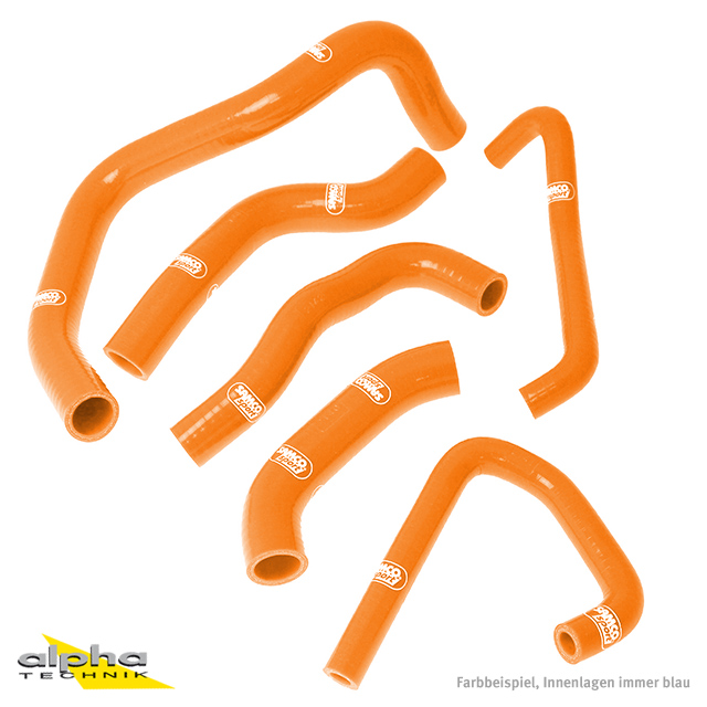 SAMCO SPORT Kit de mangueras de silicona naranja para Kawasaki ZX6R año del modelo 2007-2008