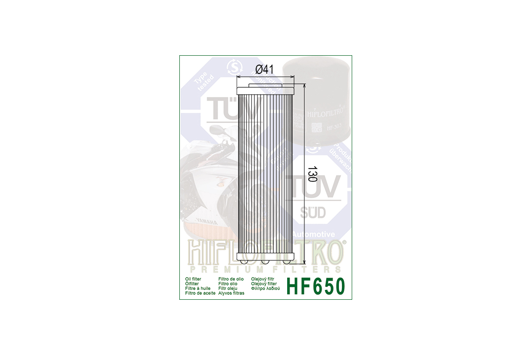 HIFLO filtro de aceite HF650 para diversos modelos KTM y Husqvarna FR450 Rally
