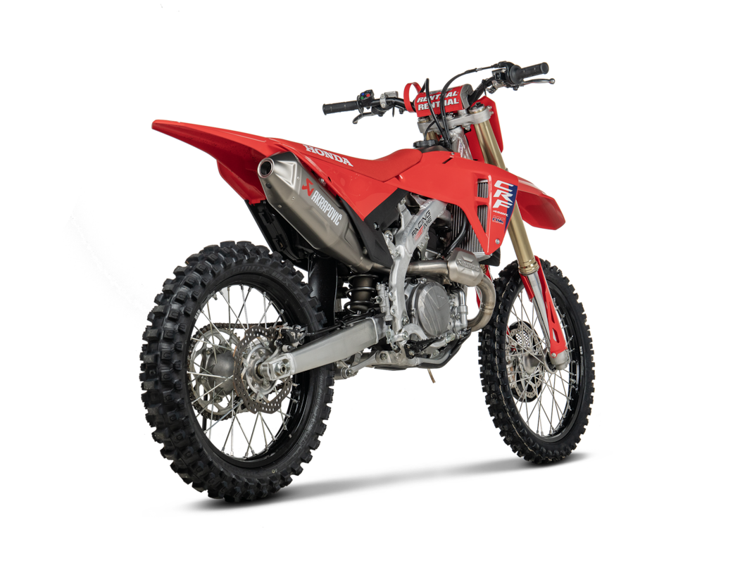 Línea Akrapovic Evolution (Titanio) sistema de escape para Honda CRF450R / CRF450RX 2025-