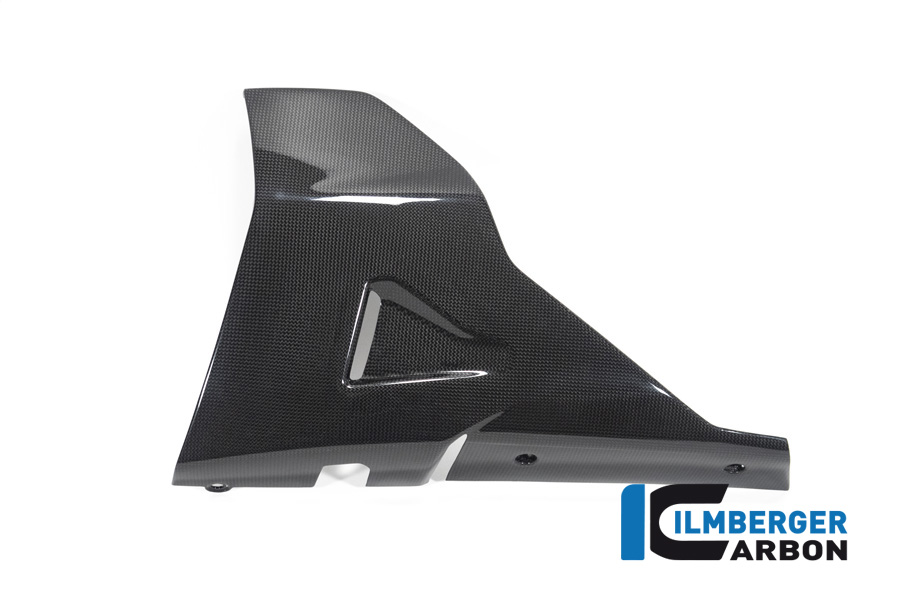 Spoiler de motor de carbono Ilmberger lado izquierdo, brillante, Ducati Diavel 1260, 2019-