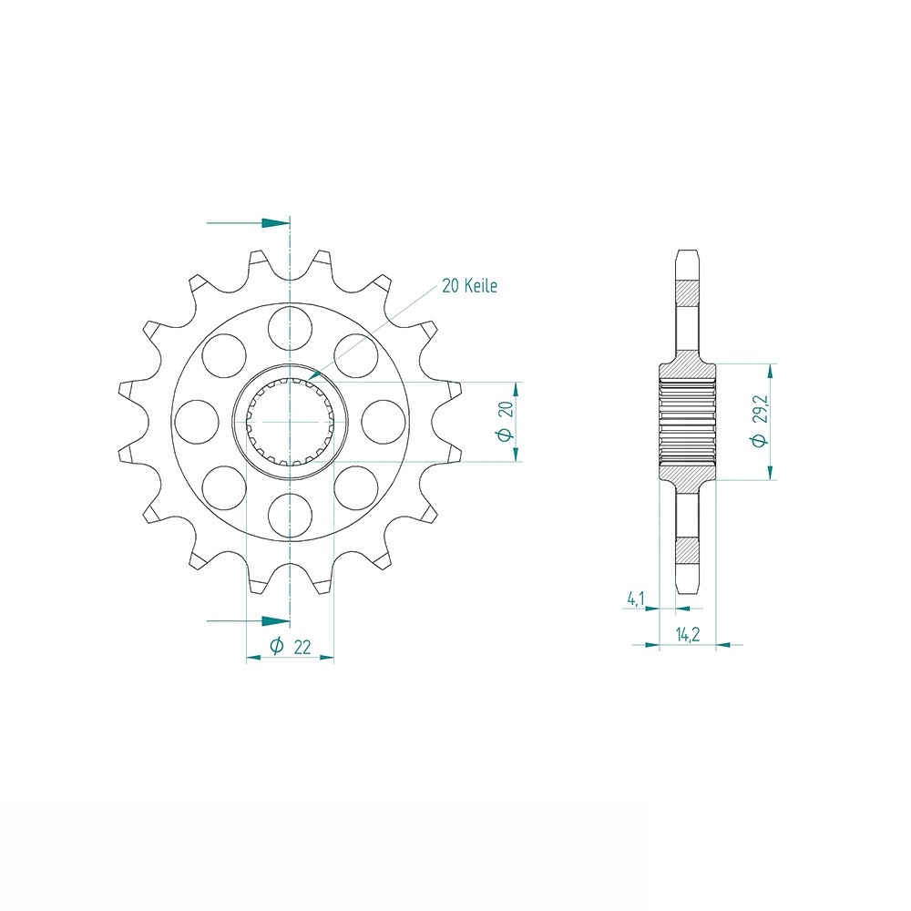Piñón, 15 dientes, paso 520 para BMW 310 G310 GS ABS 2017-2020 y BMW 310 G310 R ABS 2017-2020