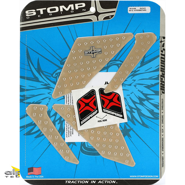Stompgrip transparente, Volcano, para Ducati Hypermotard 1100, 2007-12