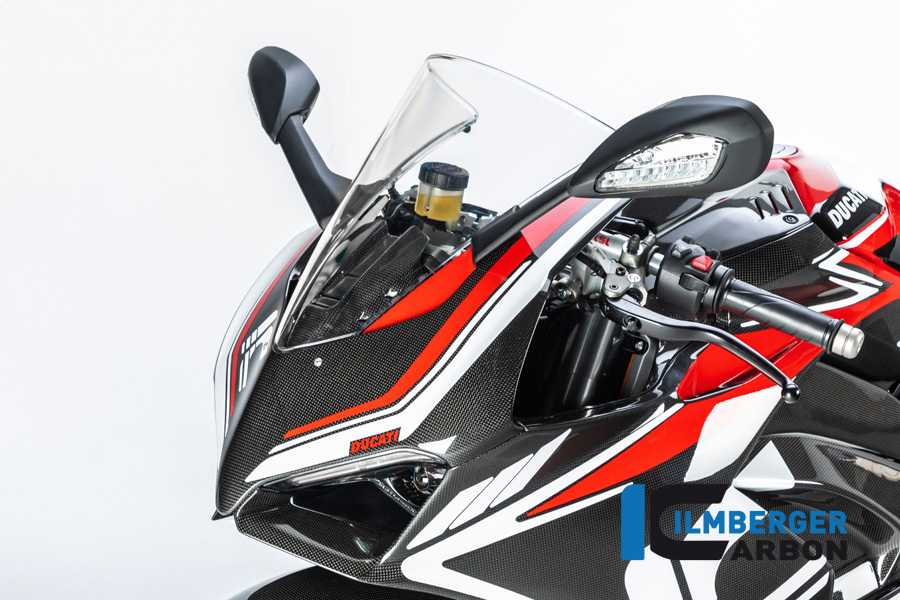Parte del carenado de carbono brillante Ilmberger para Ducati Panigale V4 / V4S a partir de 2018