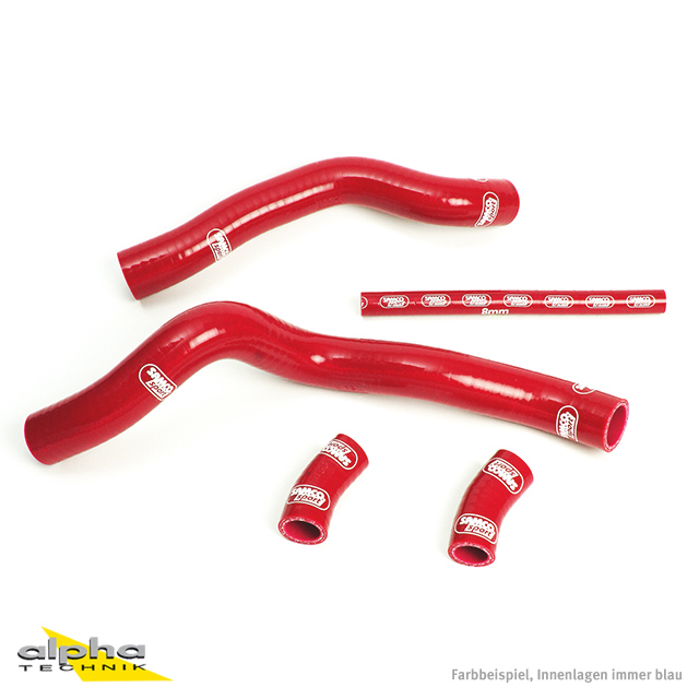 Kit de mangueras de silicona SAMCO SPORT rojo para Suzuki TL1000S año de modelo 1998-2001