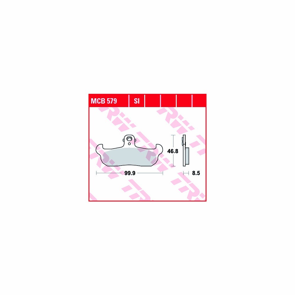 TRW Juego de pastillas de freno Allround MCB579 Delantera
