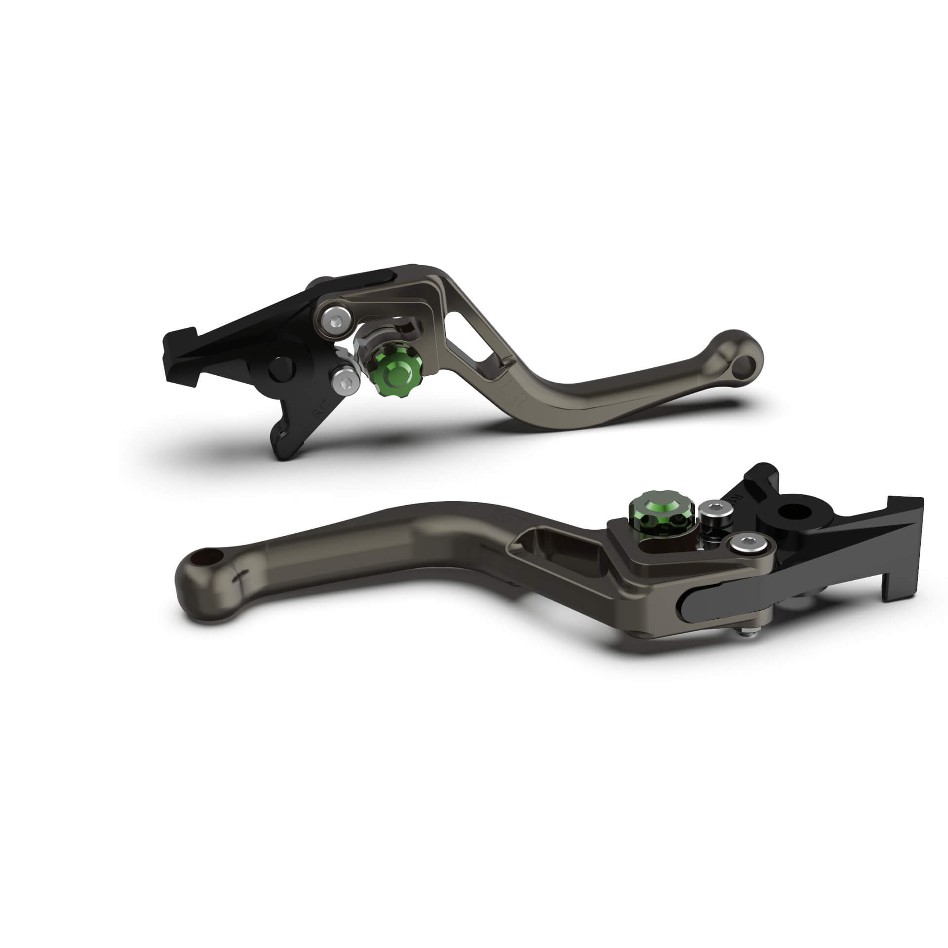 Maneta de freno LSL BOW R76R, corta, antracita/verde